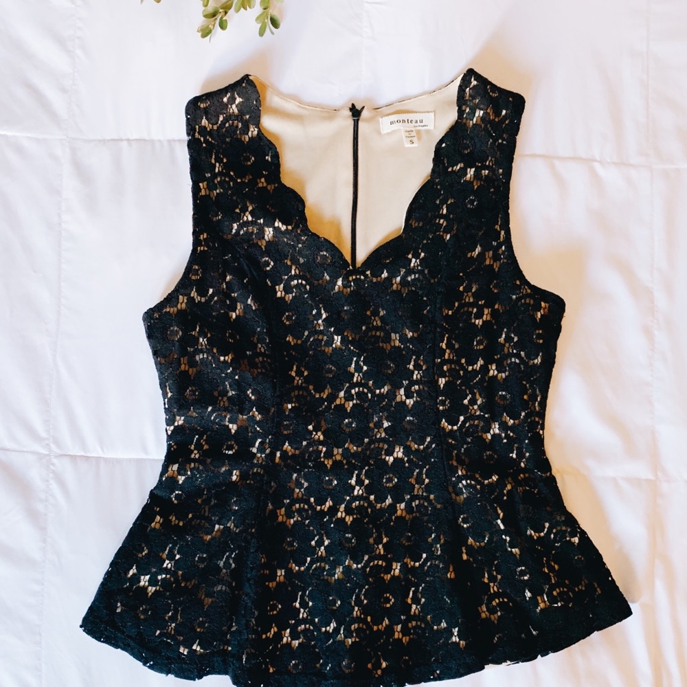 Monteau | Peplum Top
